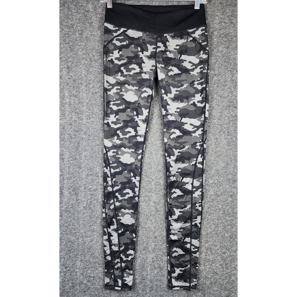 Fabletics Leggings Womens XS Grey Camouflage Activewear 394954-48-XS